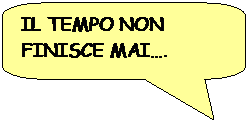 Fumetto 2: IL TEMPO NON FINISCE MAI….